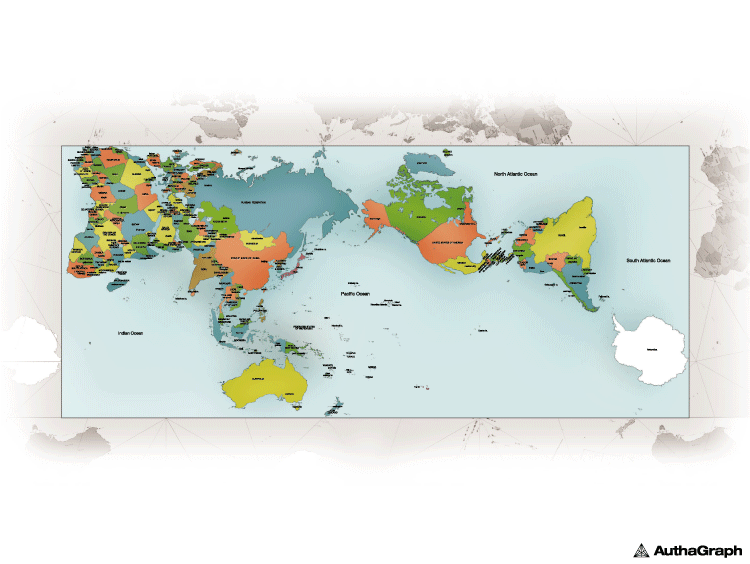 AuthaGraph オーサグラフ 世界地図